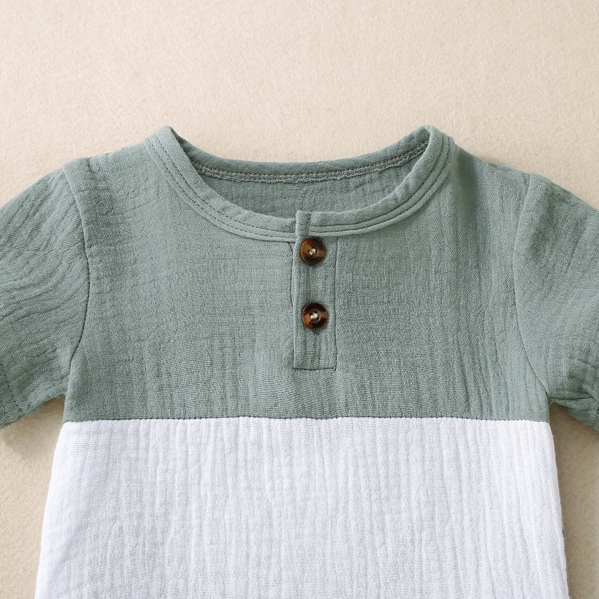 Baby's Multi-color Short Sleeve T-shirt Shorts Set