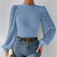 Tricots pour femmes, col rond, coutures, manches longues