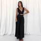 Ensemble deux pièces pour femme, robe trapèze taille haute avec gilet
