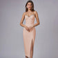 European And American Diamond-encrusted Ladies Temperament Sling Bandage Dress