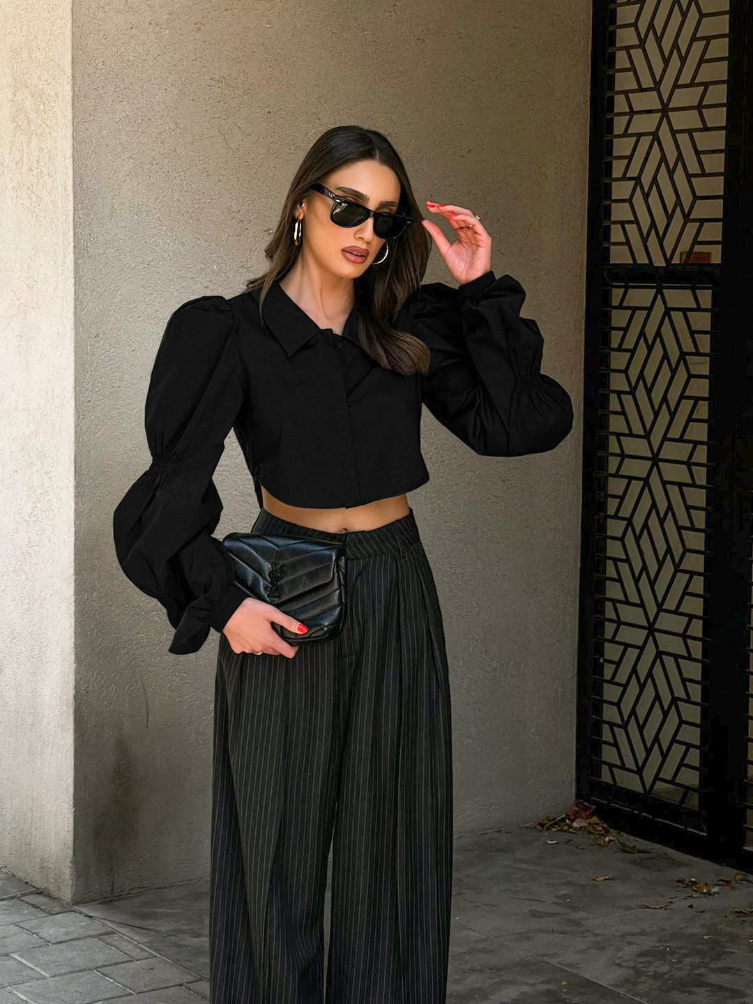 Women's Versatile Leisure Puff Sleeve Shirt
