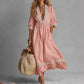 Bohemian Beach Lace Patchwork Dress From Western Bohemia