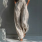 Womens Fashionable Striped Linen Jumpsuit