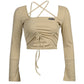 Design Thread Personalized Drawstring Top T-shirt