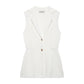 French Design Knitted Vest V-neck