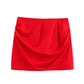 Solid Color Sleeveless Cold-shoulder Jumpsuit Base Clothing Slim Fit Slimming Ruffle Hip One-step Skirt