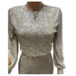 Sequined Long Sleeve Sequined Casual Jumpsuit