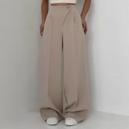 Women's Fashion Casual Straight Trousers