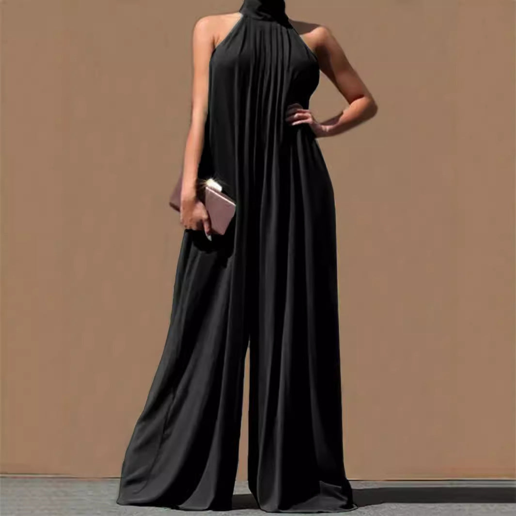 Casual Chiffon Sleeveless Women's Clothing Loose Temperament Jumpsuit