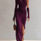 Textured Long-sleeved Elegant French-style Dress For Women