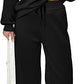 Women's Fashion Individual Casual Wide Leg Suit