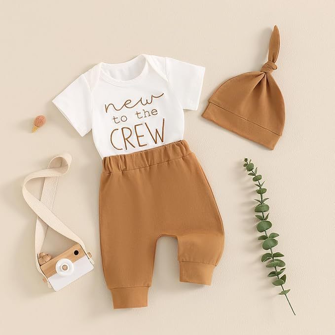 Children's Printed Top Solid Color Trousers Suit