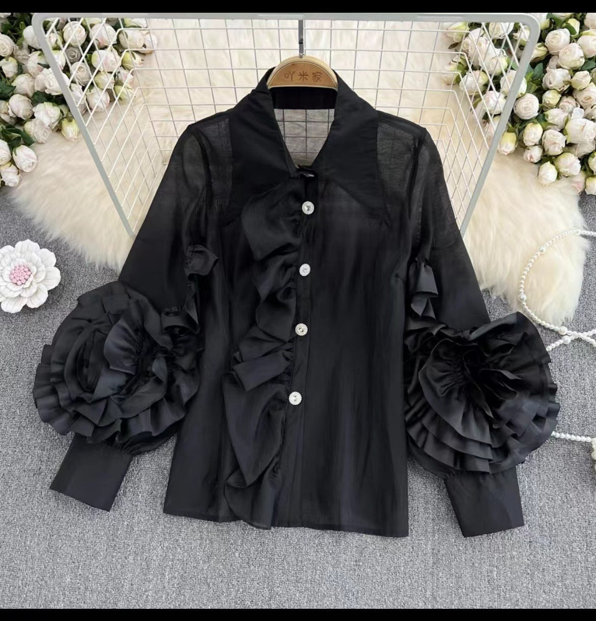 Niche Set Stitching Loose Cool Western Style Shirt Female