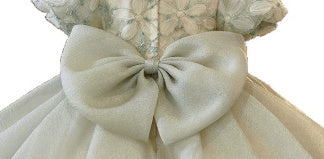 French Children's Birthday Dress Fruit Green
