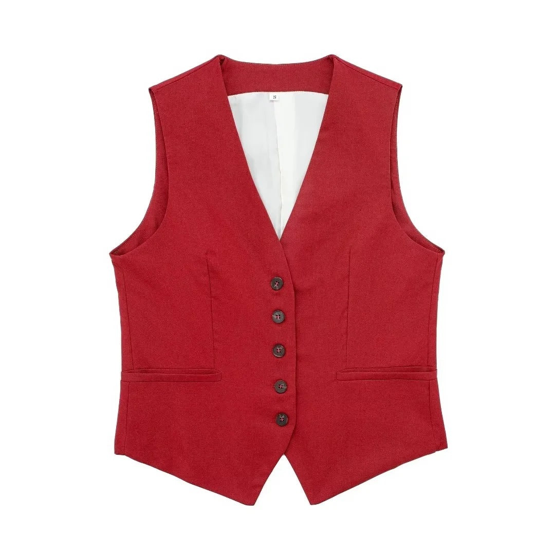 Women's Linen Blend Tank Top Casual