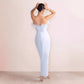 European And American Tube Top Split Socialite Style Slim Fit Dress