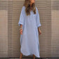 New Autumn And Winter Elegant Solid Color Irregular Dress