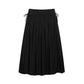 Vintage Wrap Short Top Poplin Skirt Two-piece Set