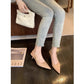 Elegant Small Pointed-toe Low-cut High Heel Pumps Women's Spring