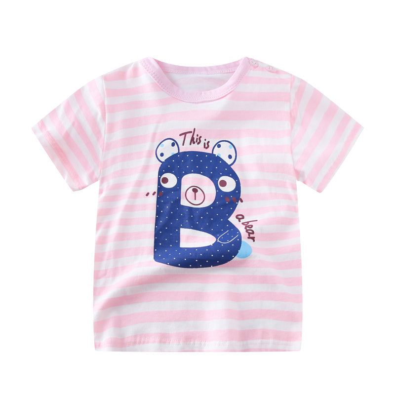 Female Baby Short-sleeved Cotton Summer