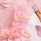 Girls' Party Dress-up Sling Butterfly Petal Mesh Dress