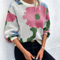Fashionable All-match Jacquard Leisure Pullover Sweater