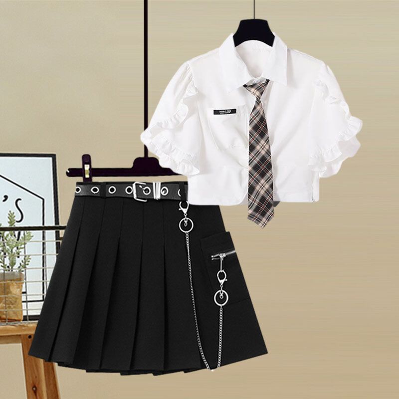 Jupe moulante amincissante de style preppy pour femme, à l'allure jeune