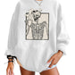 European And American Printed Long-sleeved Round Neck Women's Sweater Autumn And Winter Plus Size Top
