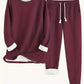 Solid Color Casual And Comfortable Thermal Quilted Homewear Suits