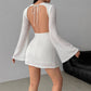 Autumn And Winter Solid Color Tight Waist High-grade Long Sleeve Dress