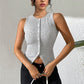 Slim-fit Stretch Cardigan Top Buttons
