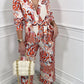 Spring And Summer New Casual Women's Printed Jumpsuit