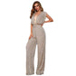 Summer Waist Sequined Jumpsuit