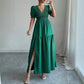 Deep V High Sense Dress Women's Clothing