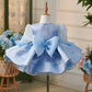 Girls' Blue Party European And American Children Umbrella Princess Dress