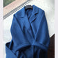 Women's Long Water Ripple Double-sided Wool Coat