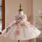 Girl's Dress Mori Style Birthday Flower Girl Little Host Piano Performance Costume