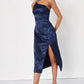 Temperament Waist-controlled Slimming Elegant National Style White Niche Dress