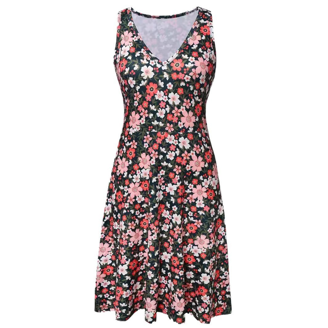 Robe de plage ajustée avec gilet à col en V