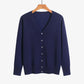 Autumn And Winter New V-neck Knitwear Long-sleeved Cardigan