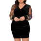 Hip Embroidery Design V-neck Dress Women