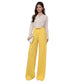 Solid Color Drape Fashionable Wide Leg Pants Women