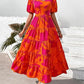 Puff Sleeve Floral Casual Summer Dress