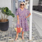 Women's Clothing 5 Points Sleeve Printing Dress