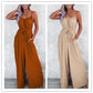 Women's Loose Pockets Suspender Jumpsuit