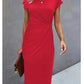 Women's Cotton Solid Color Casual Dress