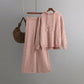 Draping Wide-leg Trousers Twist Two-piece Suit Fashion