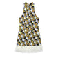 Feather Geometric Print Mini Sleeveless Dress
