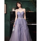 Robe de soirée violette pour hôte de la réunion annuelle