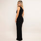 Sexy Sassy One-shoulder Pleated Bodycon Dress